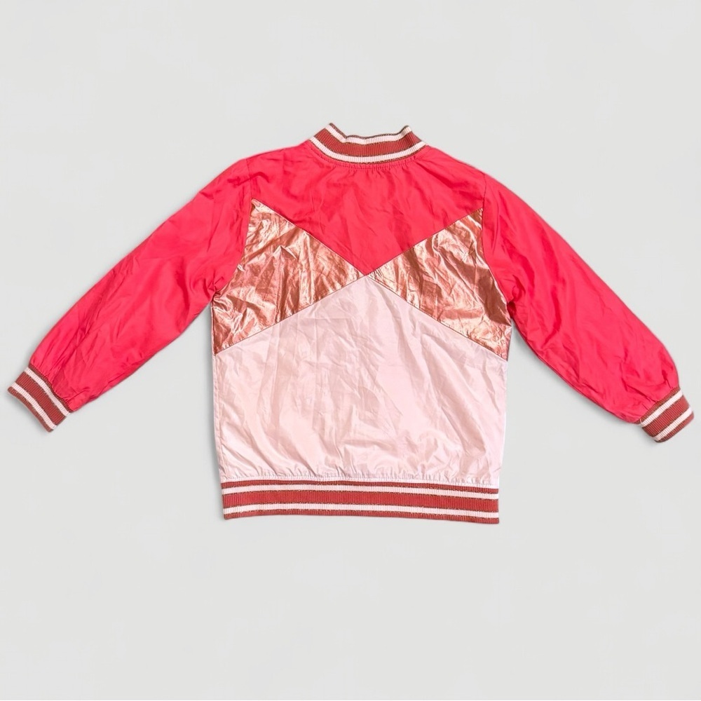 7 For All Mankind Denim Jacket + OshKosh Pink Bomber Girls 4T Jacket Bundle - Picture 3 of 8